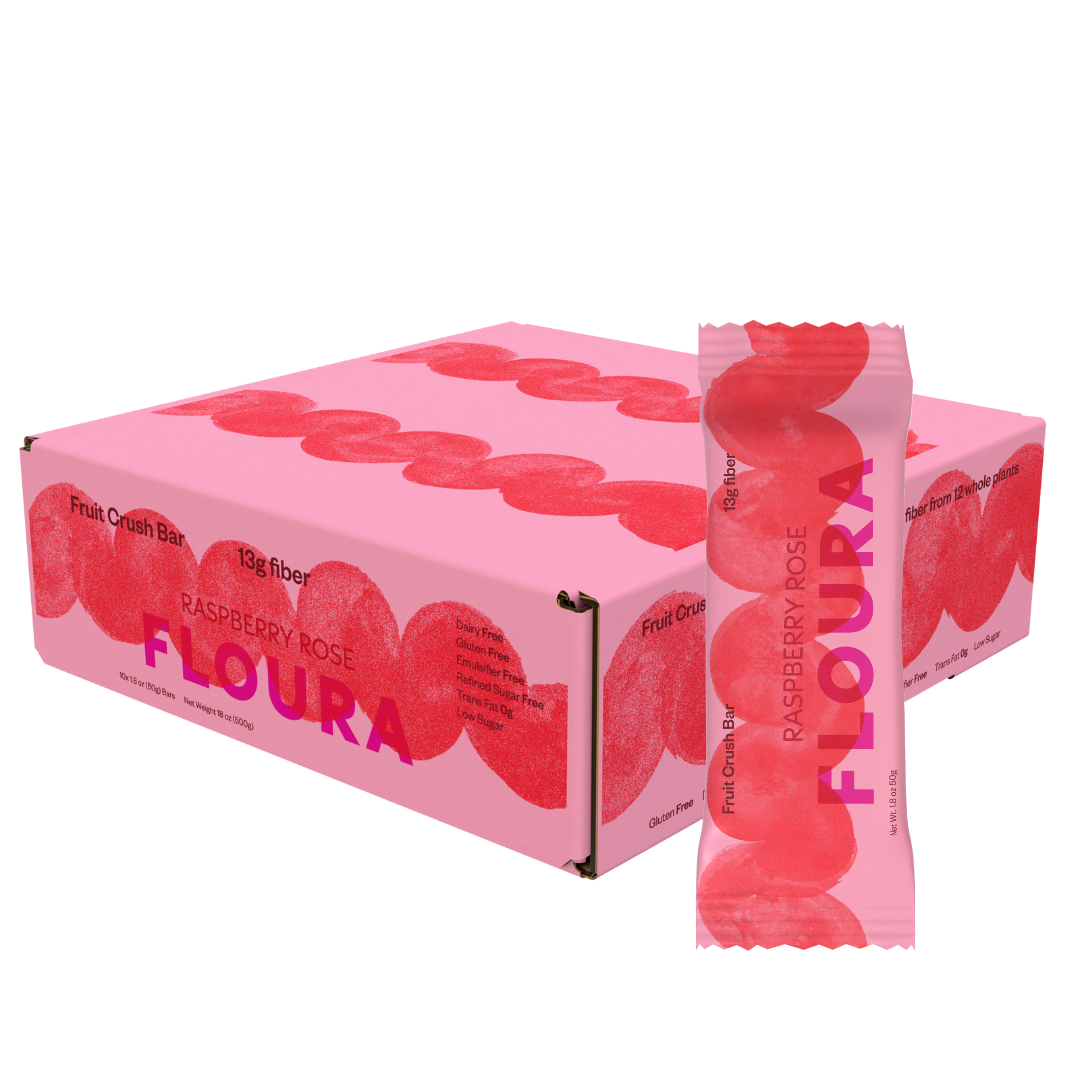 Raspberry Rose Floura FiberCrush Bar