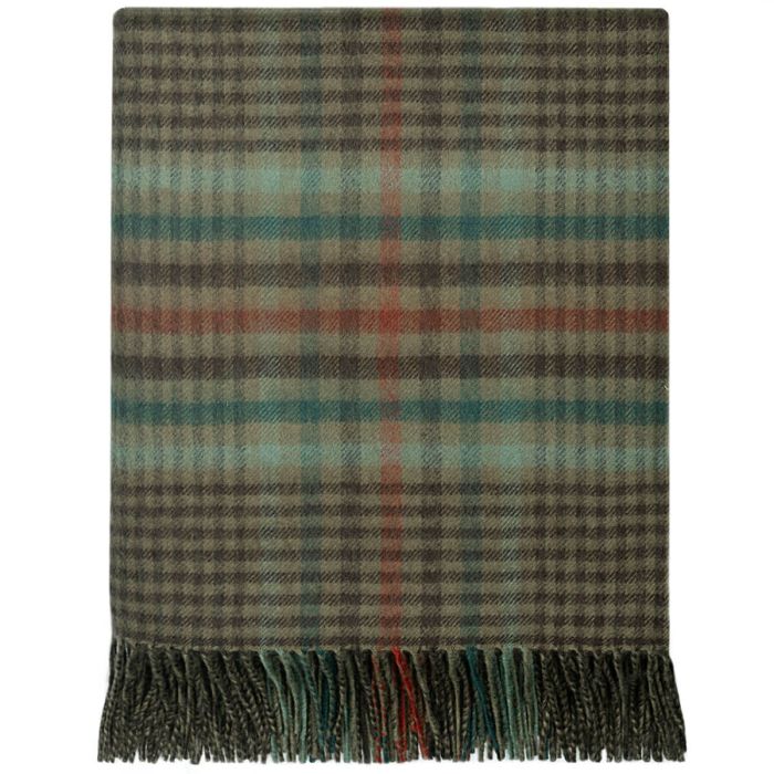 Forth Weathered Tartan Wool Throw