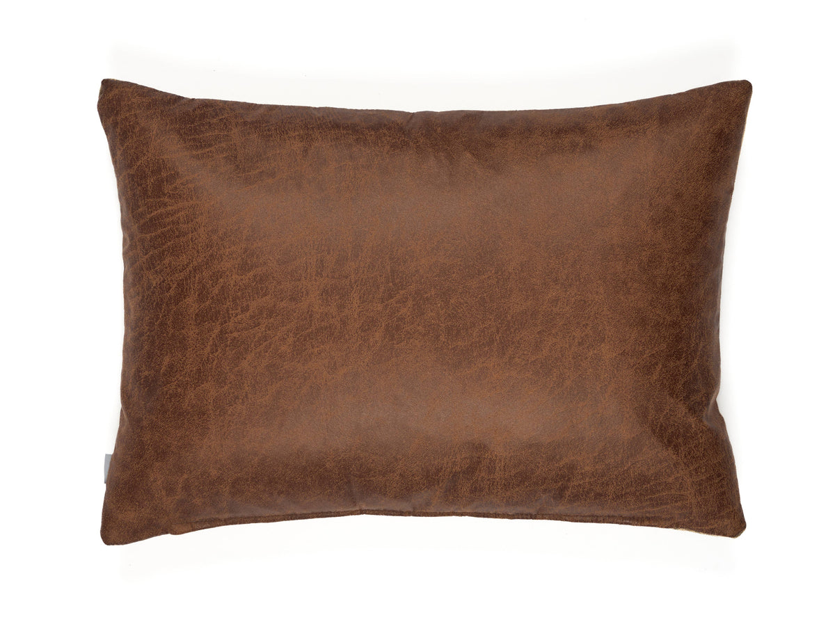 Saddle Club Tapestry Cushion with Faux Leather Back- 33x46cm