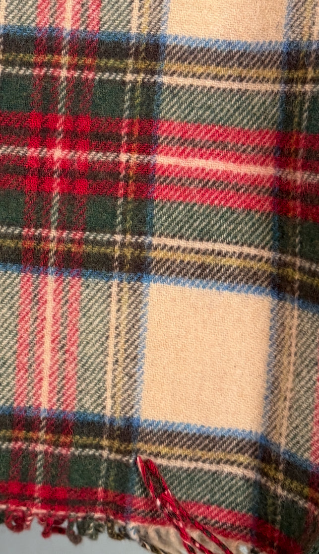 Antique Stewart Tartan Lambswool Scarf