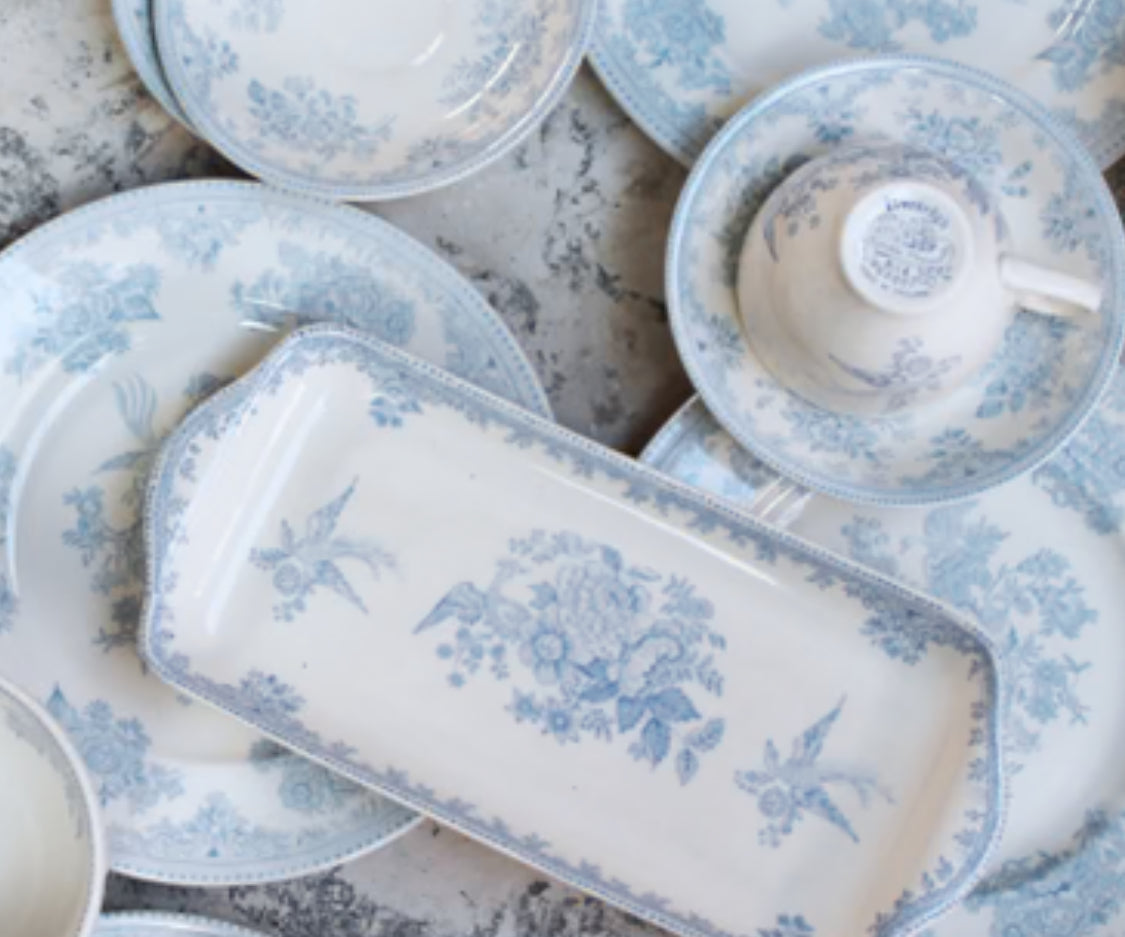 Blue Sandwich Tray