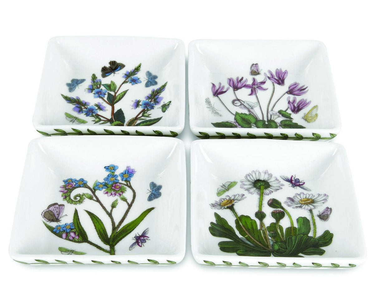 Botanic Garden Set of 4 Square Mini Dishes