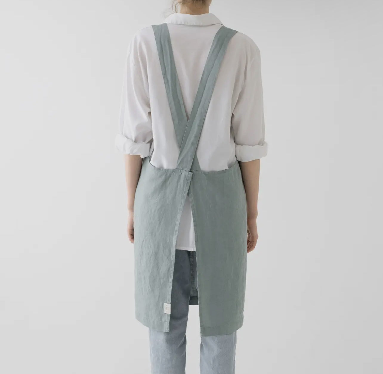 Linen Crossback Apron
