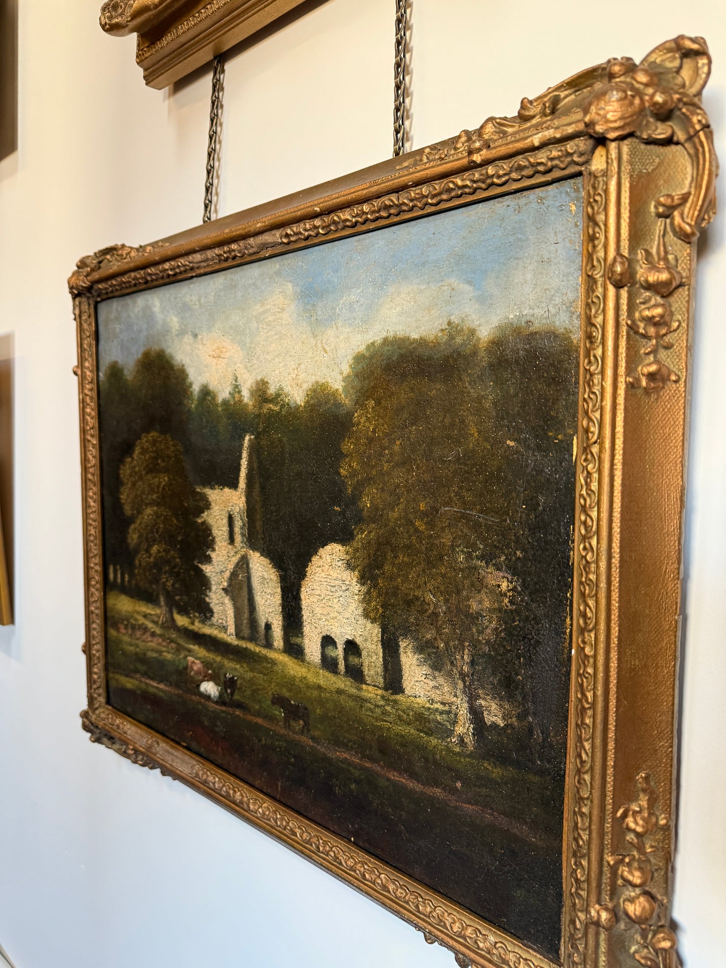 Grazing by the Church Gardens Oil Painting