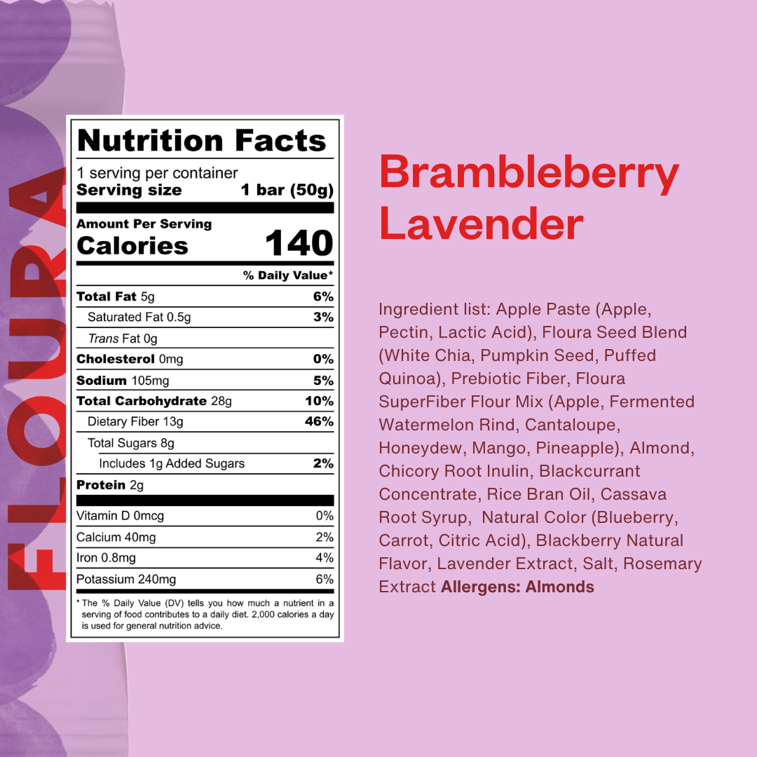 Brambleberry Lavender Floura FiberCrush Bar