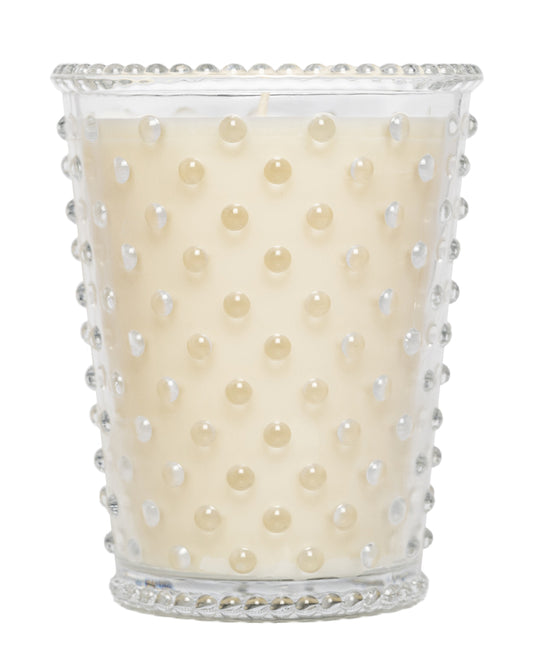 Scotch Pine Hobnail Glass Candle