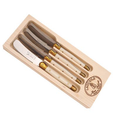 Jean Dubost Spreaders: Ivory & Brass