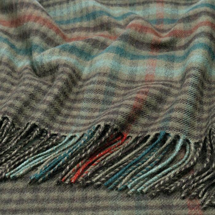 Forth Weathered Tartan Wool Throw