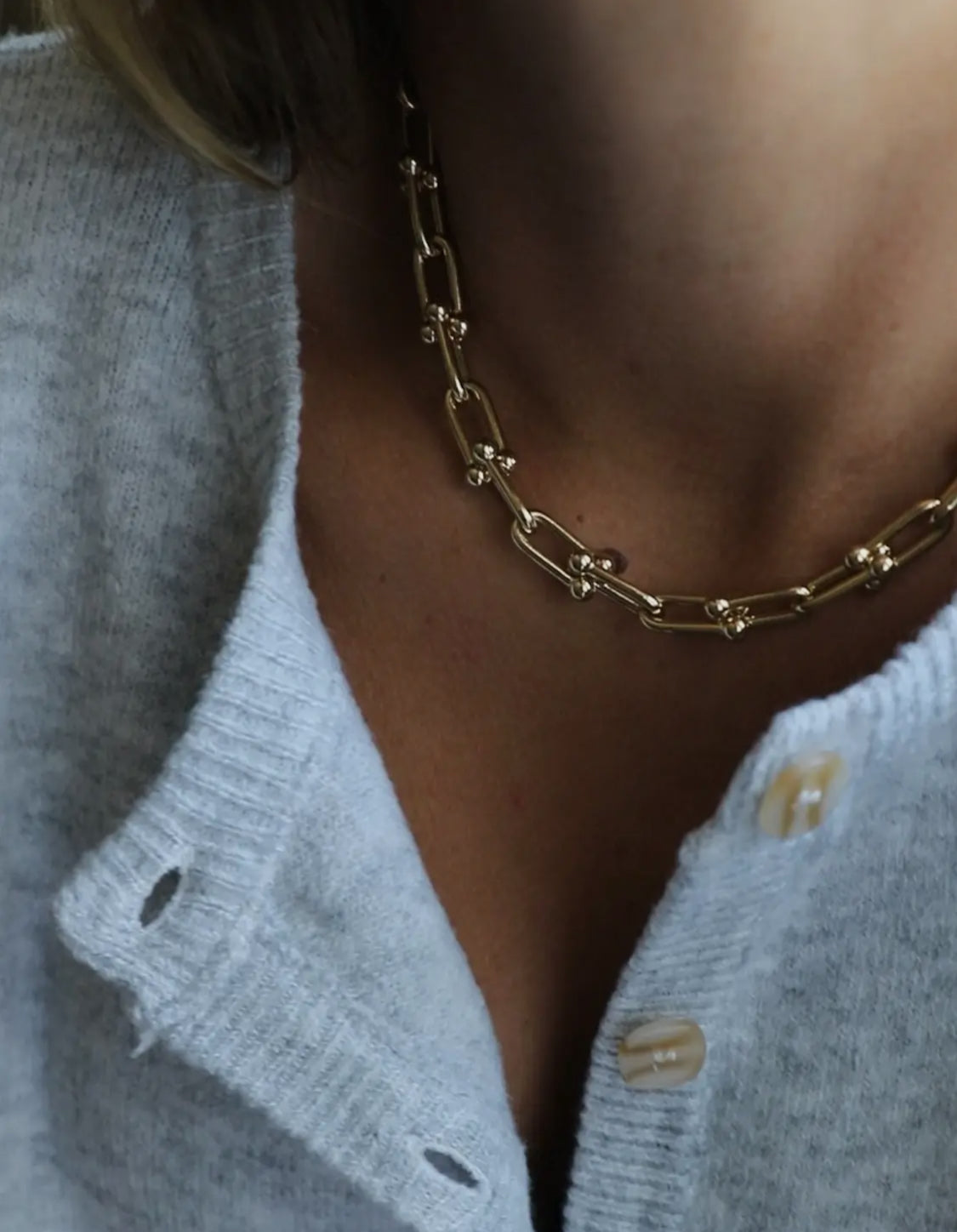 Aurelia Chain Gold Necklace