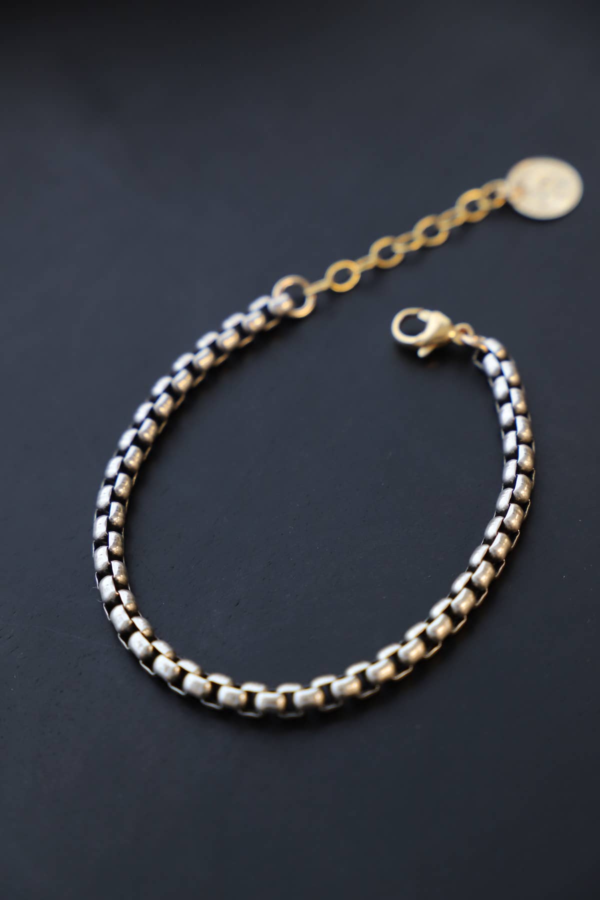 Nova Silver Box Chain Bracelet