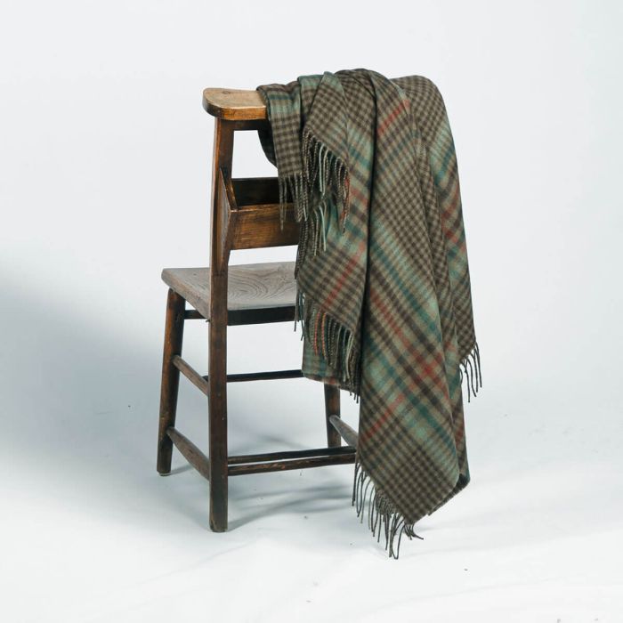 Forth Weathered Tartan Wool Throw