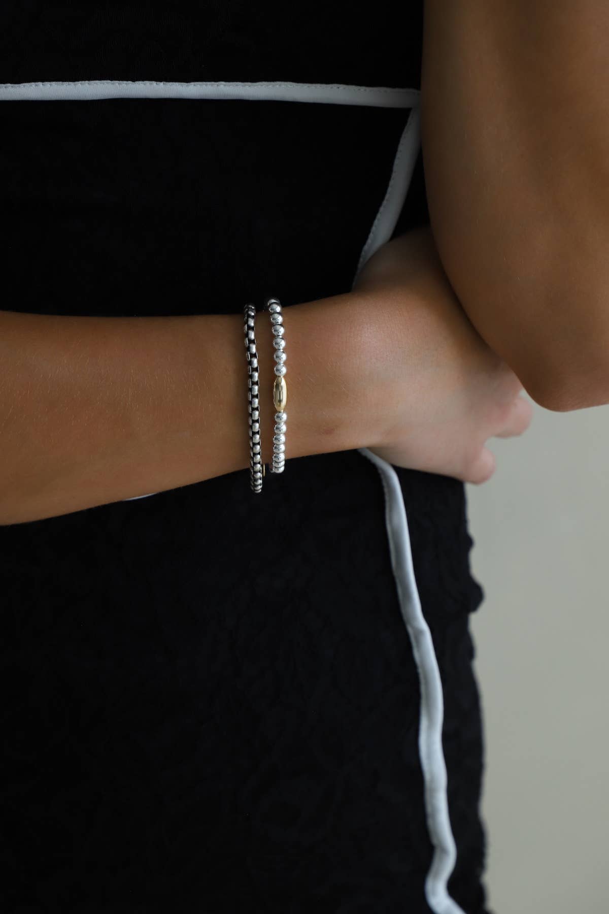 Nova Silver Box Chain Bracelet