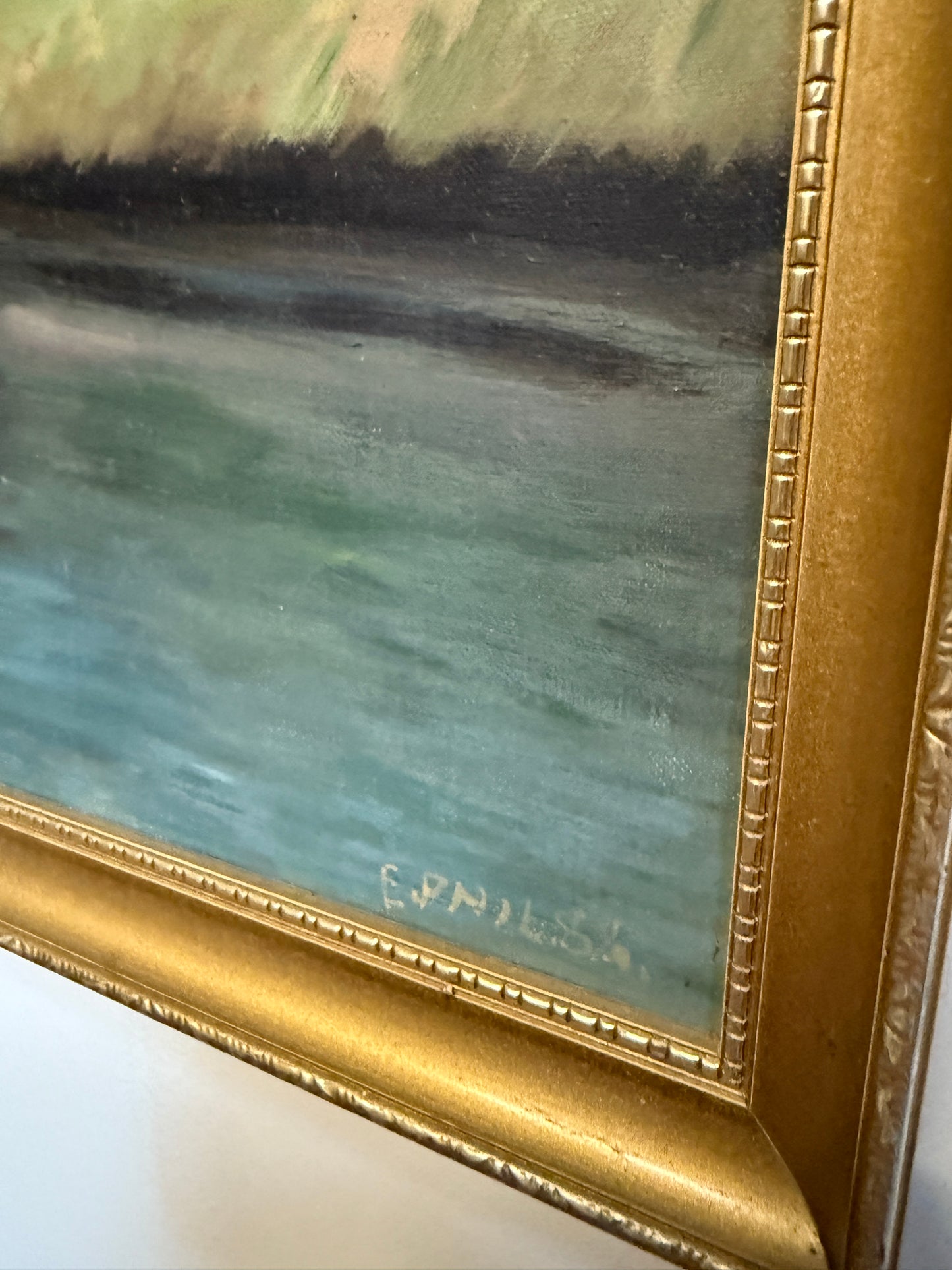 City River View Oil Painting