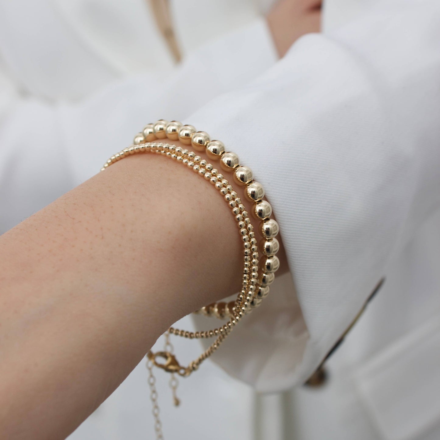 Gold Bead Bracelet