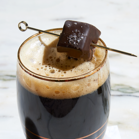 Dark Chocolate Marshmallows w/ Blood Orange Hibiscus Caramel
