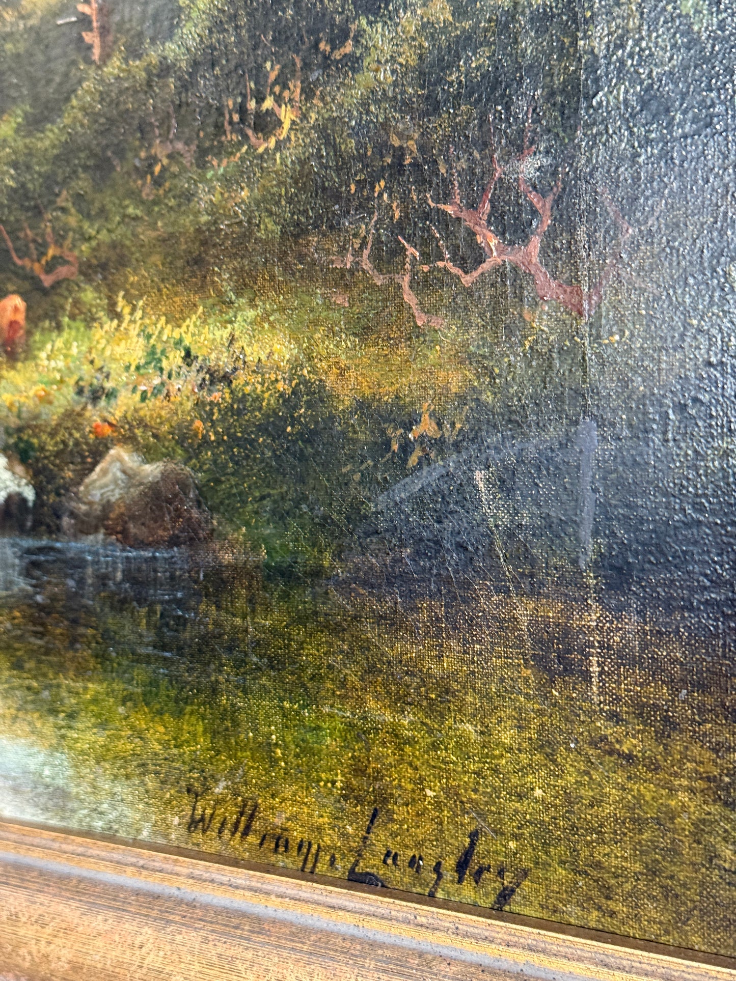 Grazing by the Cottage Oil Painting