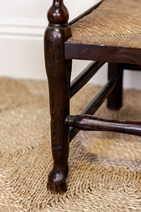 18th Century Country Low Fireside Chair