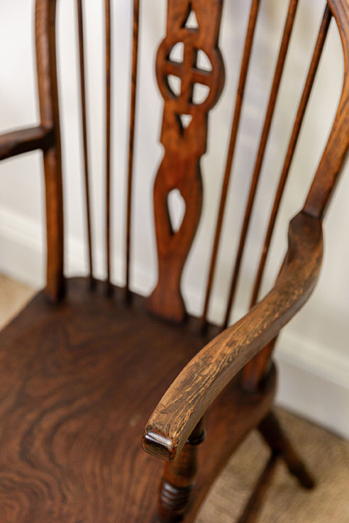 19th C. Wheelback Windsor Chairs