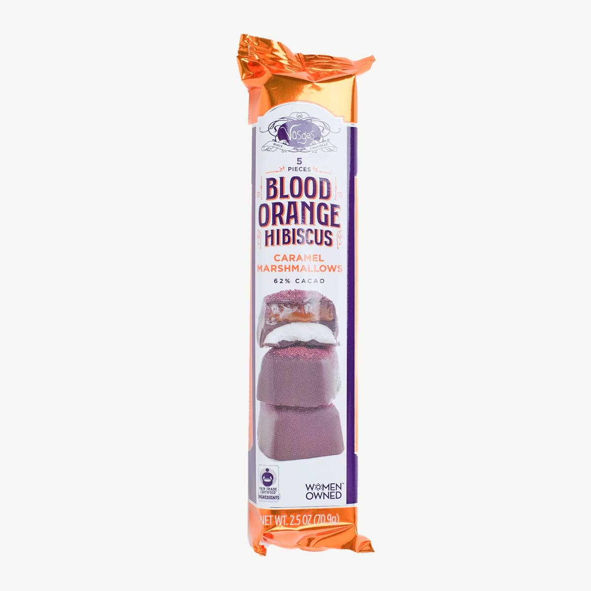 Dark Chocolate Marshmallows w/ Blood Orange Hibiscus Caramel