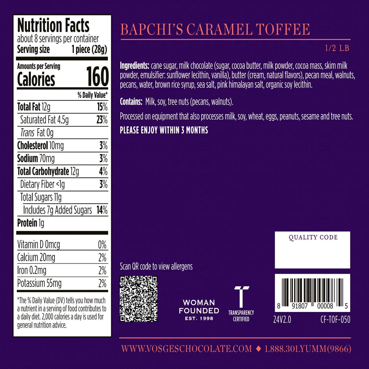 Bapchi's Caramel Toffee Chocolate Box