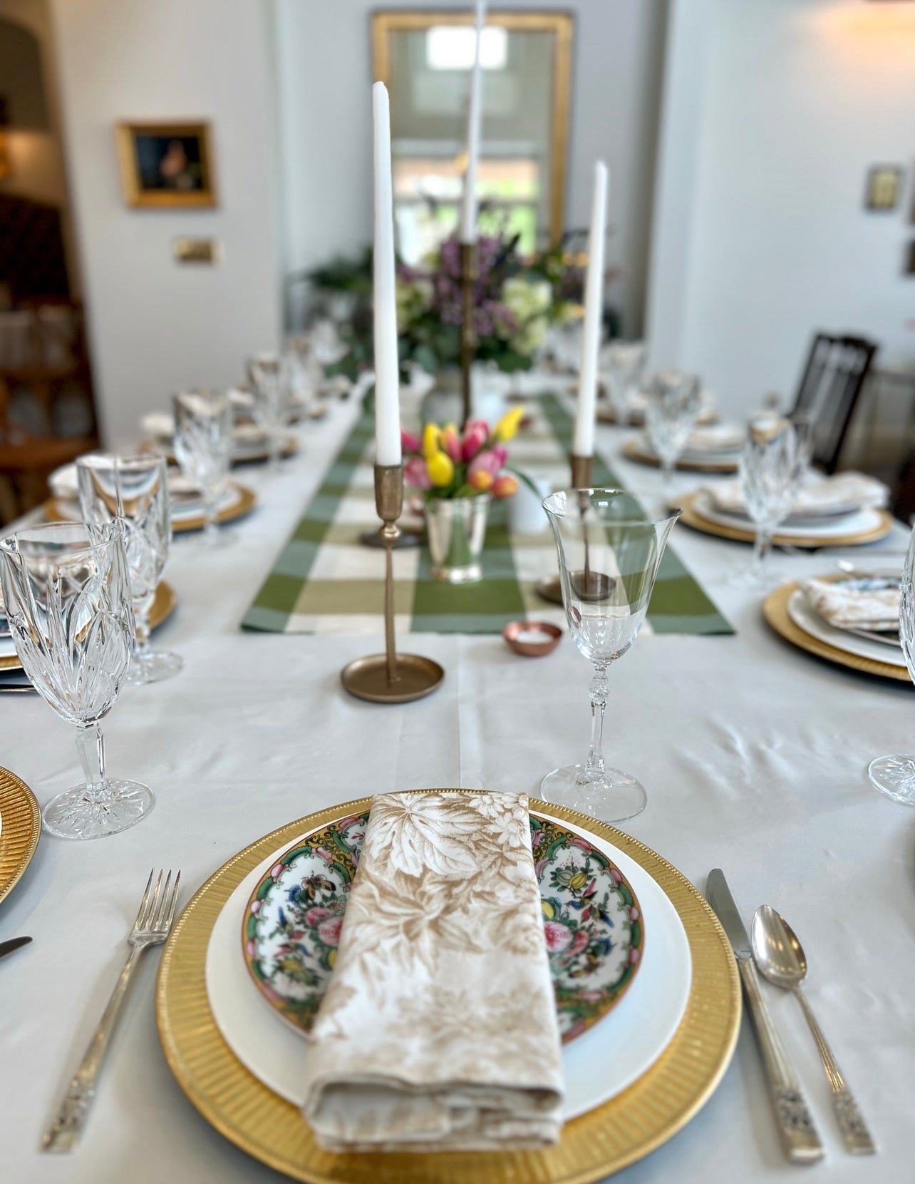 Brass Candlesticks: Polished Finish