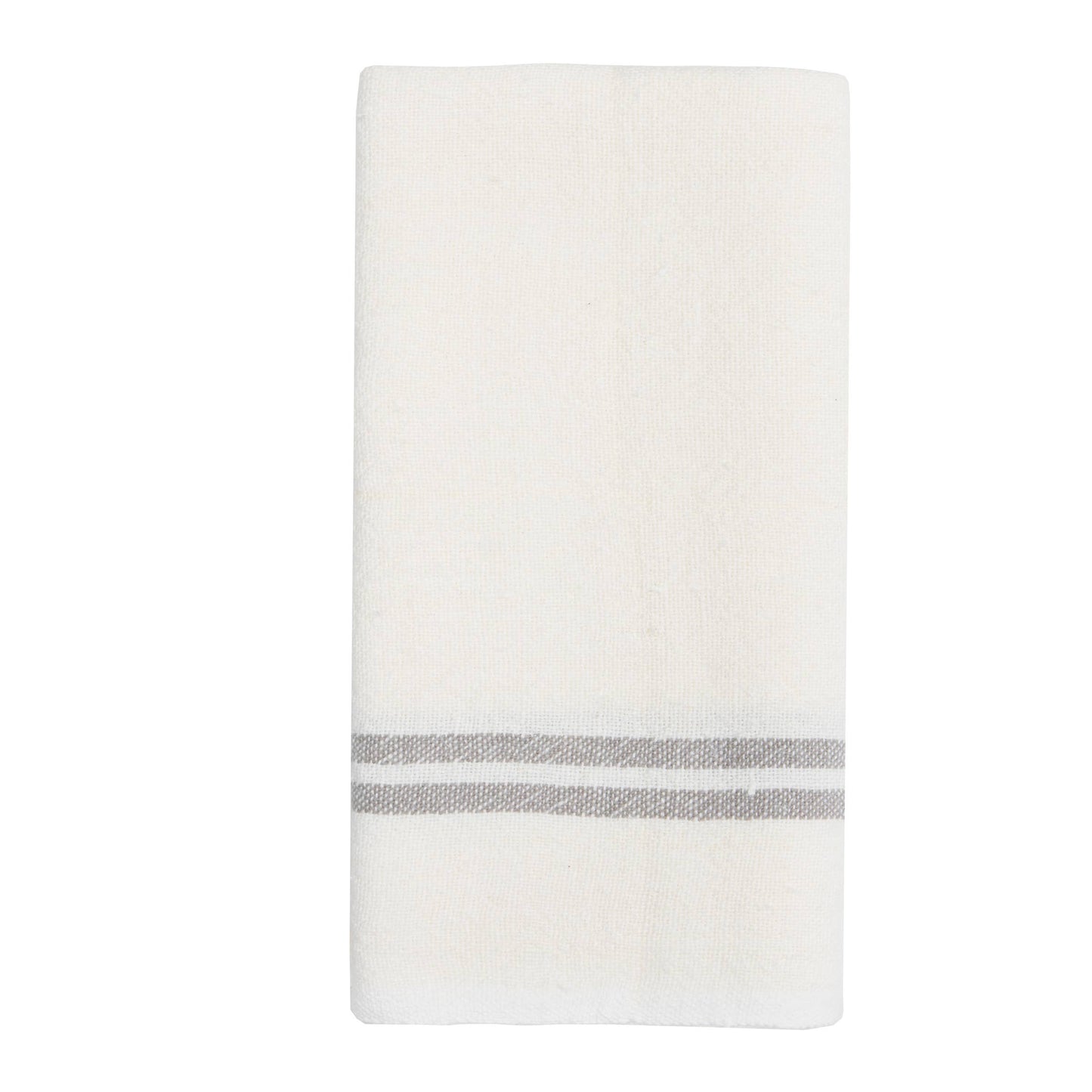 Vintage Linen Ivory/Grey Towels