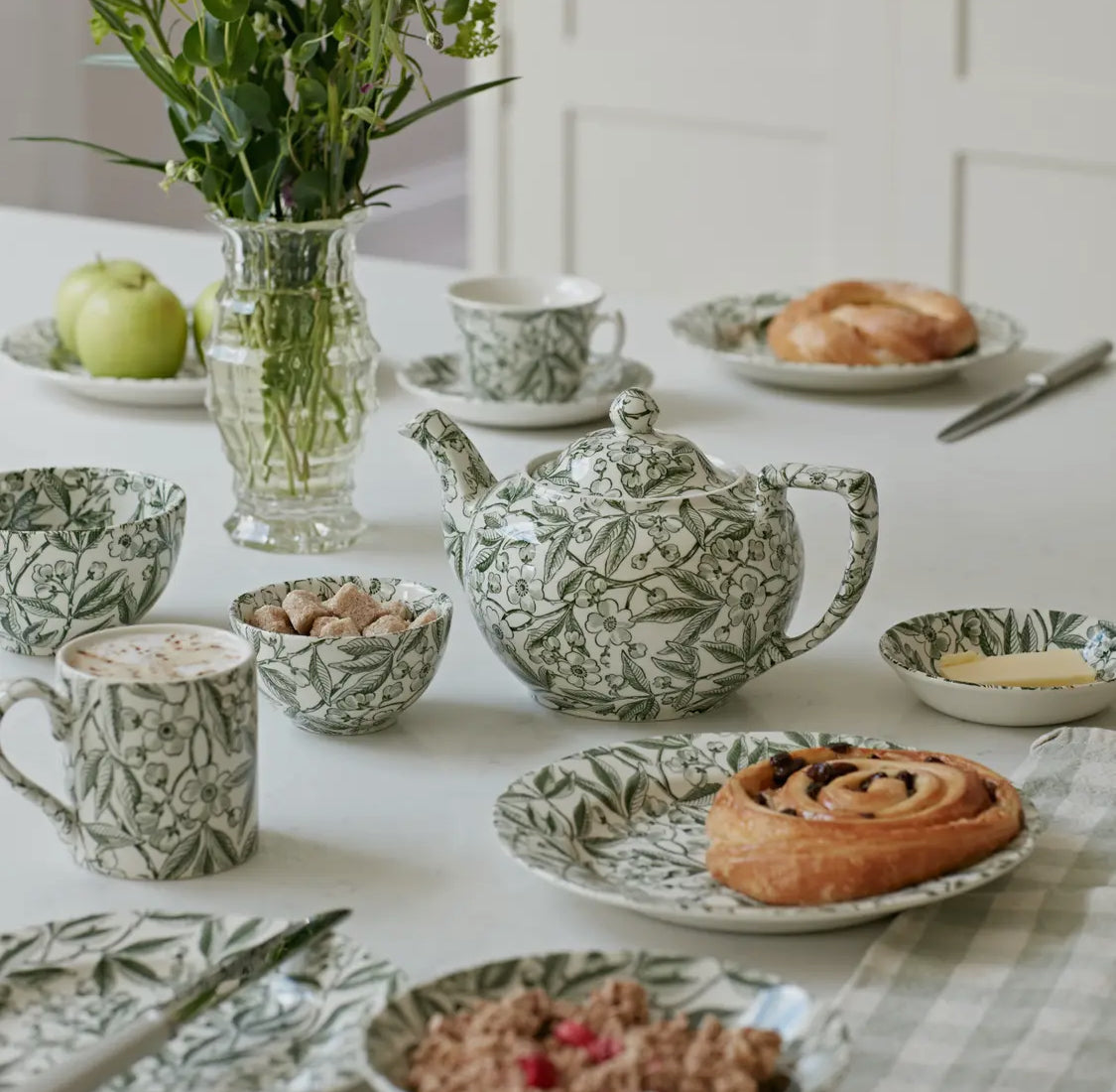 Green Prunus Butter Pat Dish