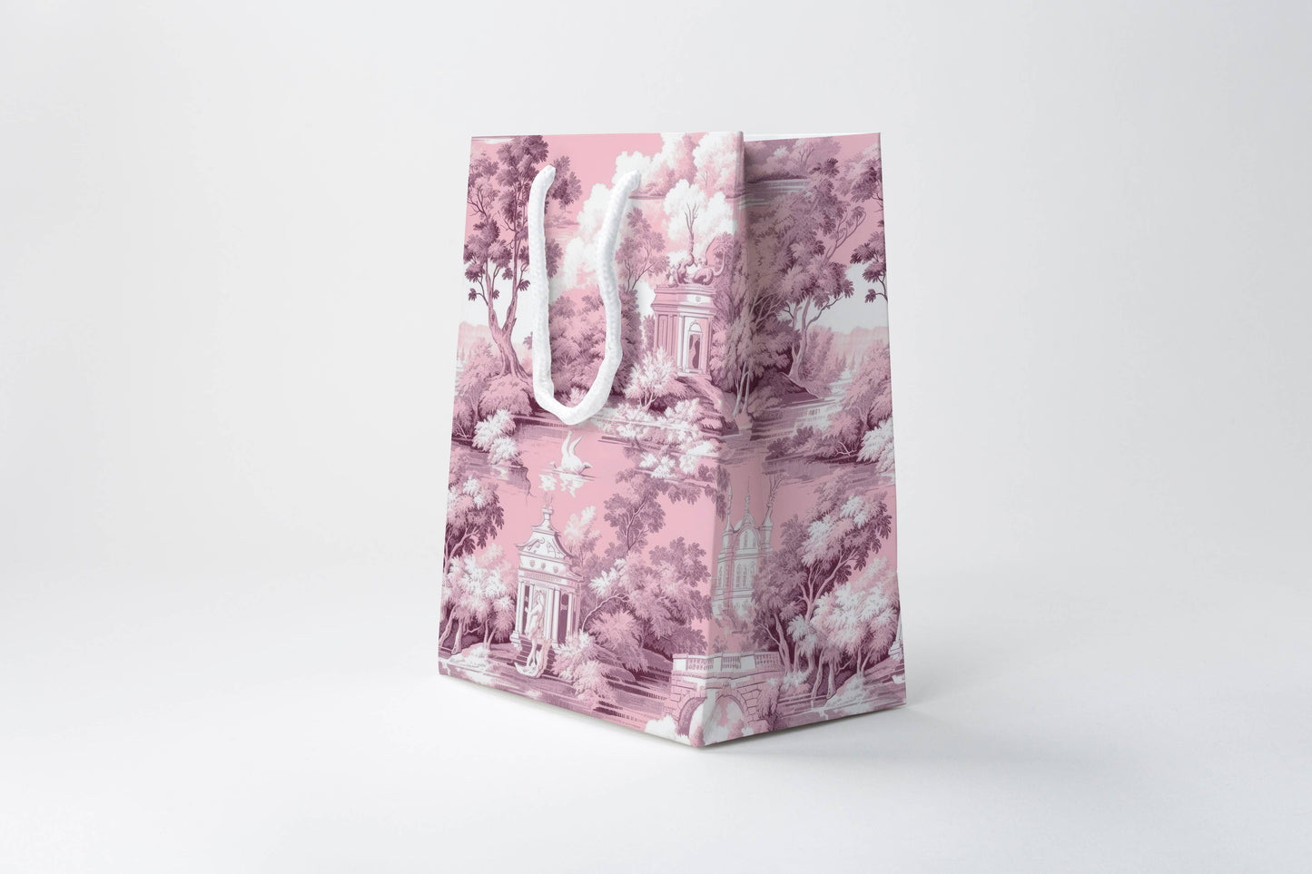 Pink Toile Gift Bag