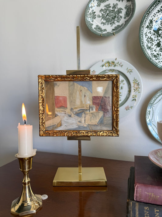 Mini Watercolor: City Fountain