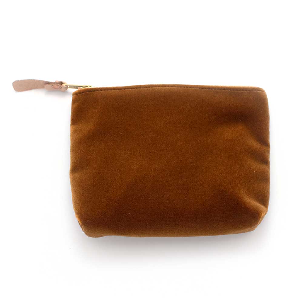 Velvet Jewel Pouch- Bronze