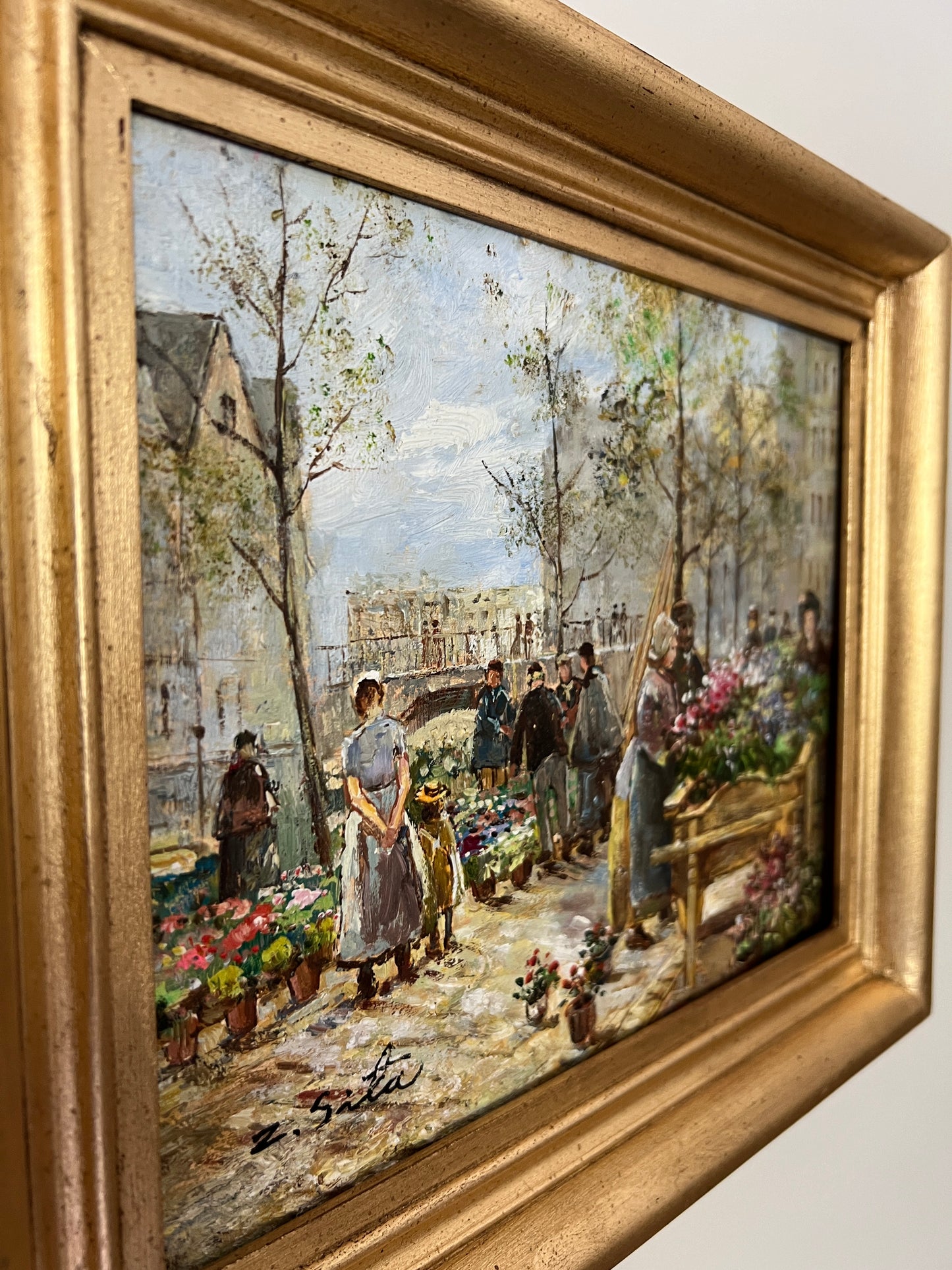 Flower Market Painting