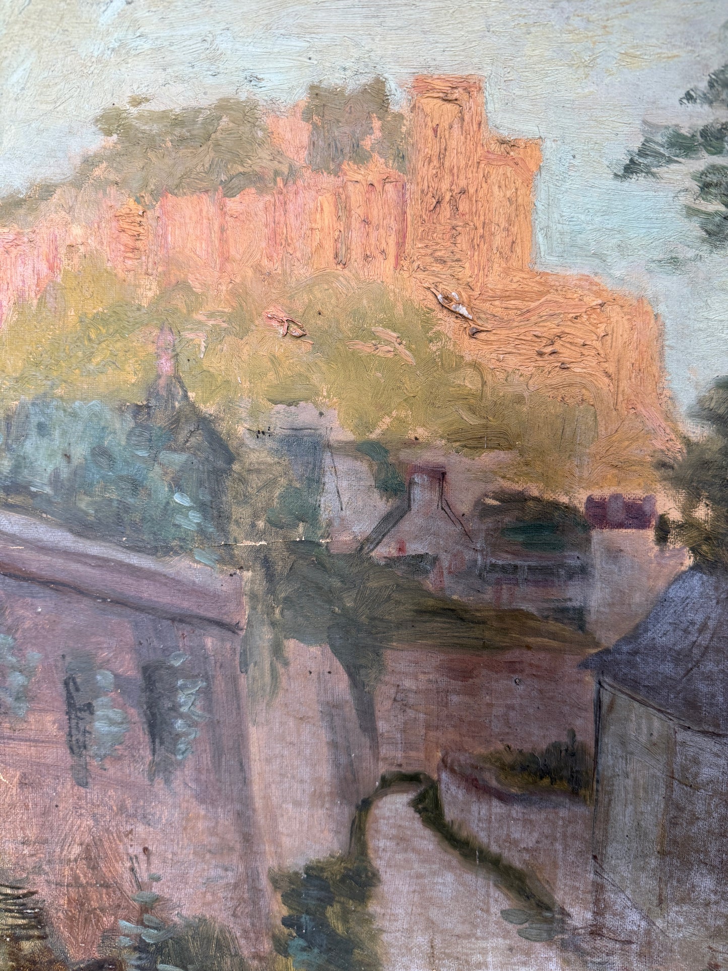 Oil Painting of French Castle