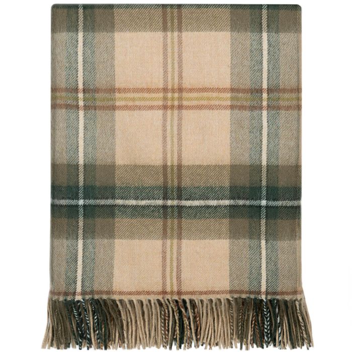 Saskatchewan Weathered Canadian Tartan Wool Throw