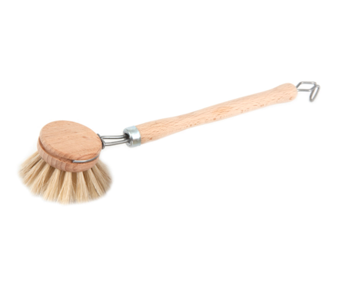 Swedish Wood Kitchen Dish Brush w/Handle