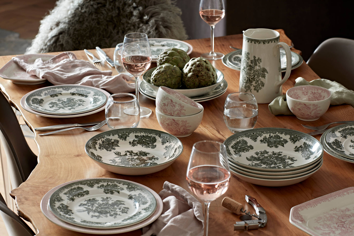 Green Asiatic Pheasants Espresso Saucer