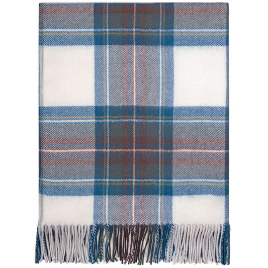 Stewart Blue Dress Wool Throw