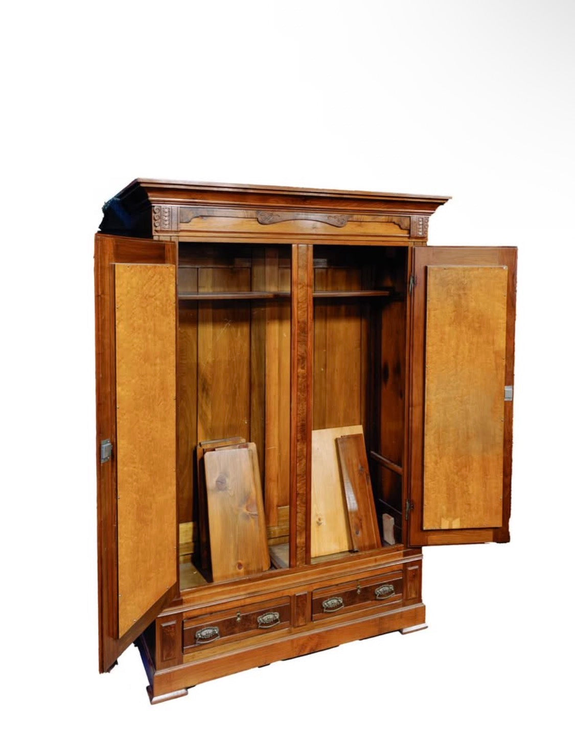French Louis XV Wardrobe Mirrored