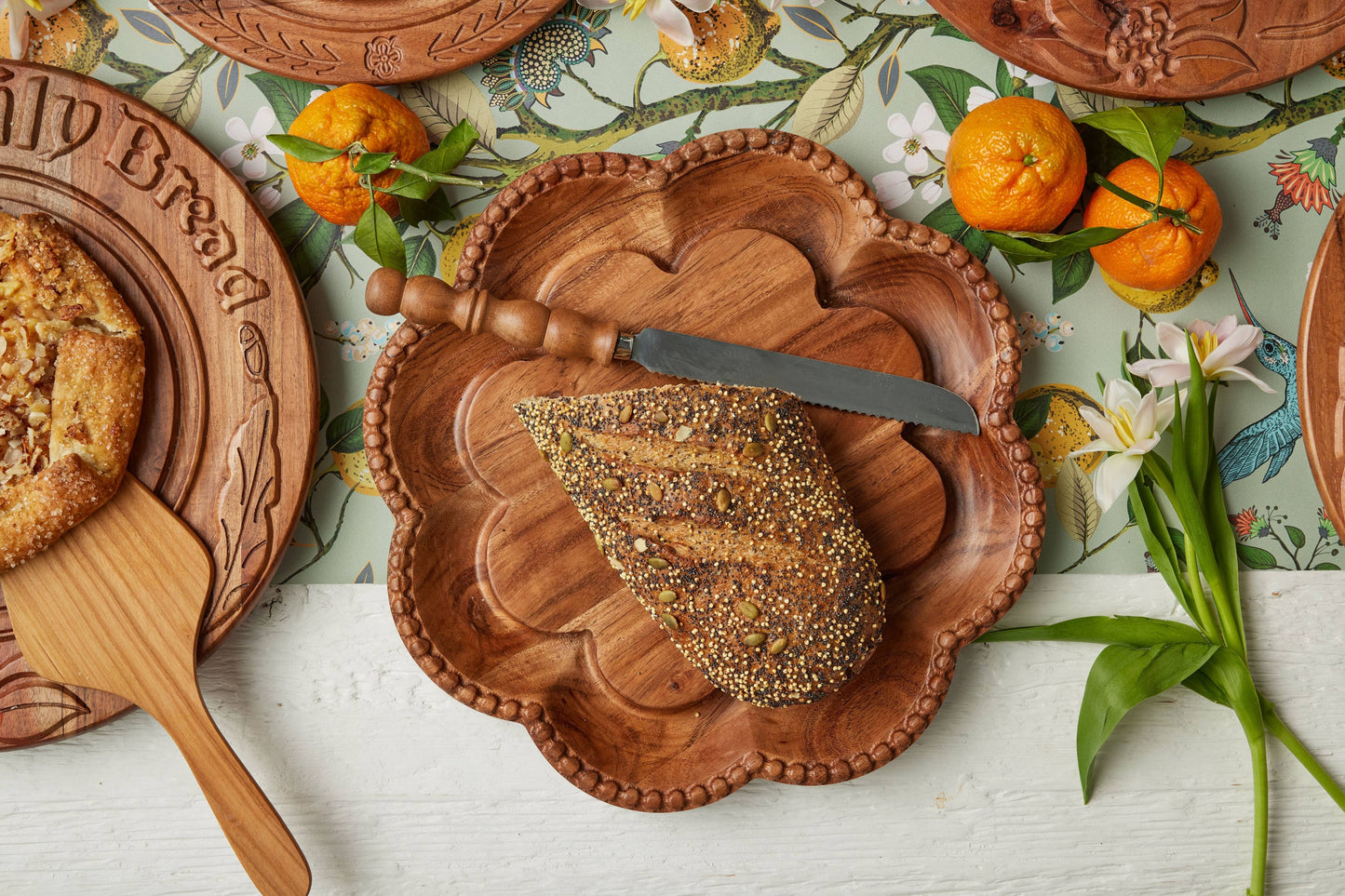 Bread Knife Wood Handle