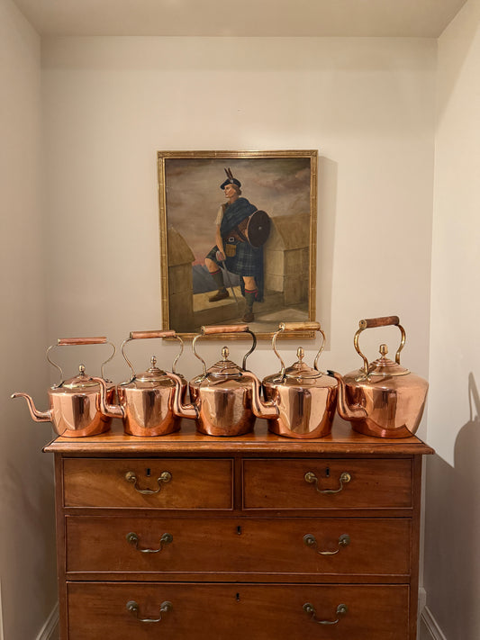 Antique Copper Tea Kettle XL