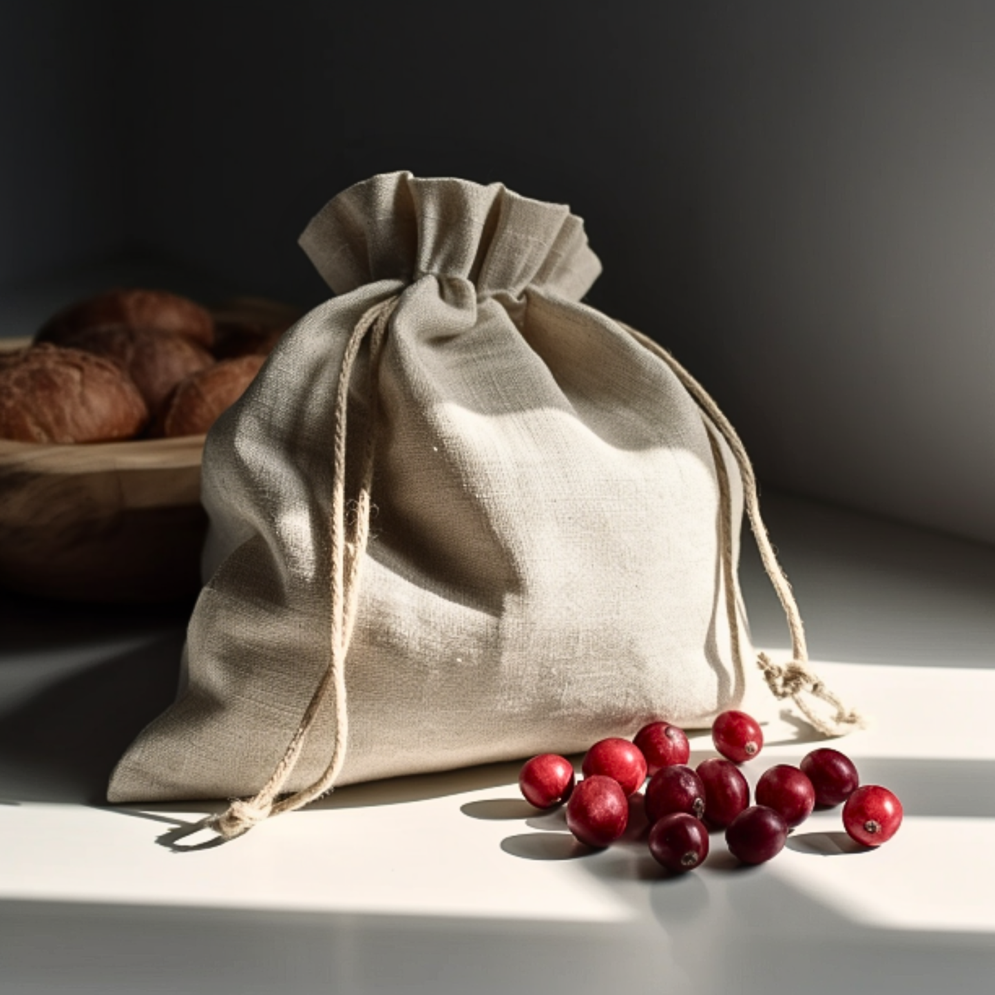 Linen Bread Bag