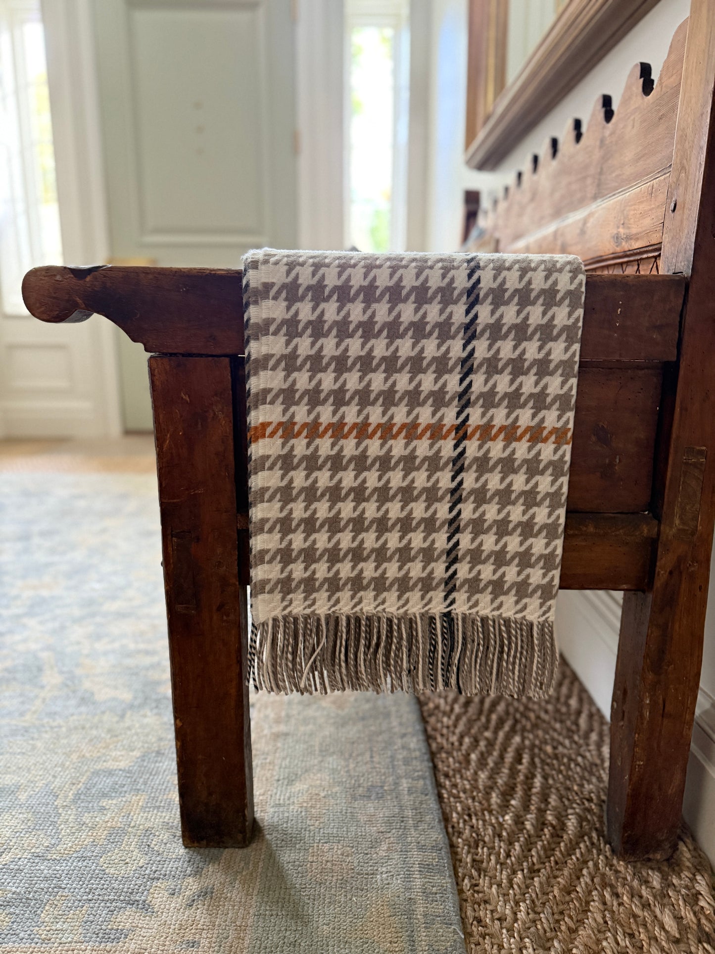 Houndstooth Wool Throws