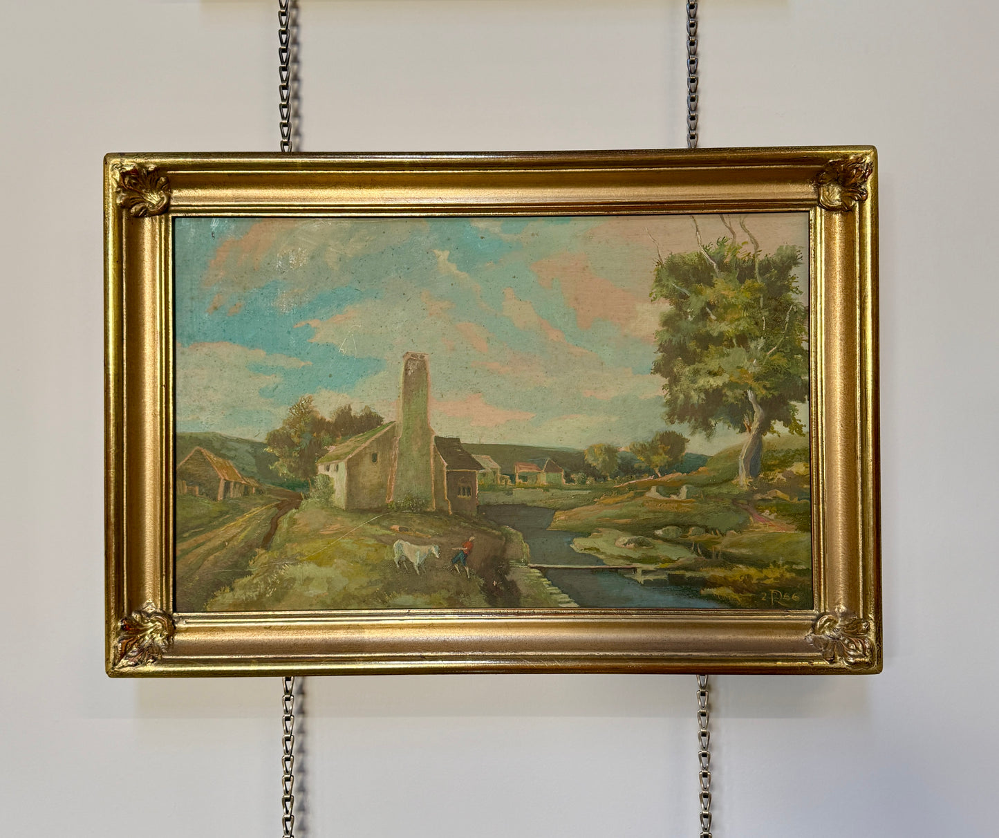 The Reluctant Cow Oil Painting