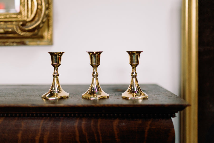 Regency Brass Candlestick