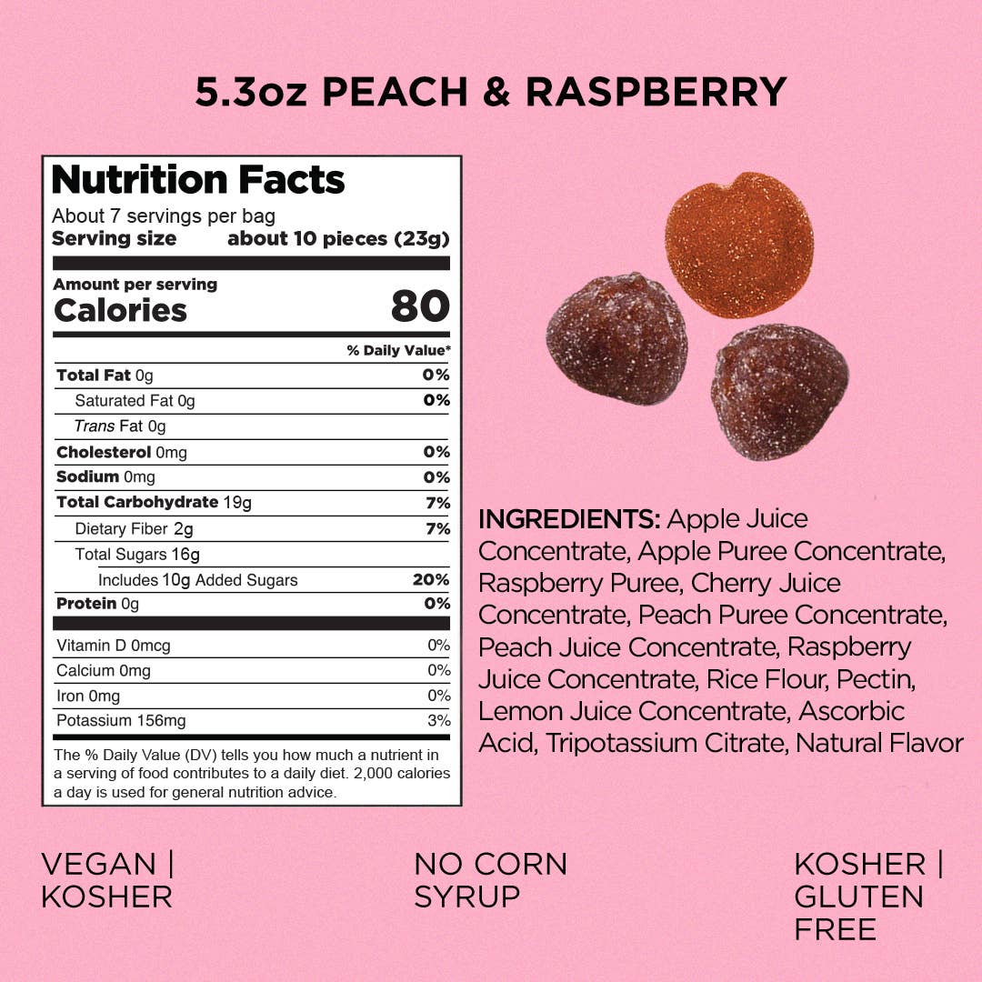 Really Real Gummies - Peach Raspberry