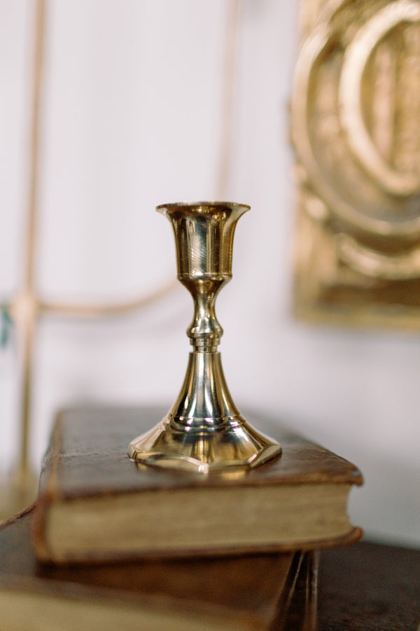 Regency Brass Candlestick