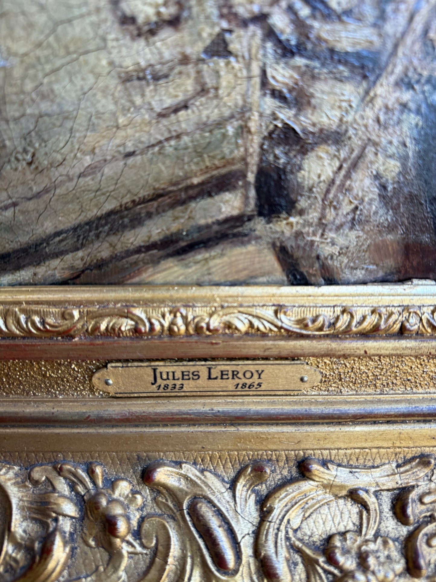 Oil Painting: Jean-Jacques Monanteuil “Two Poor Lost Little Girls”