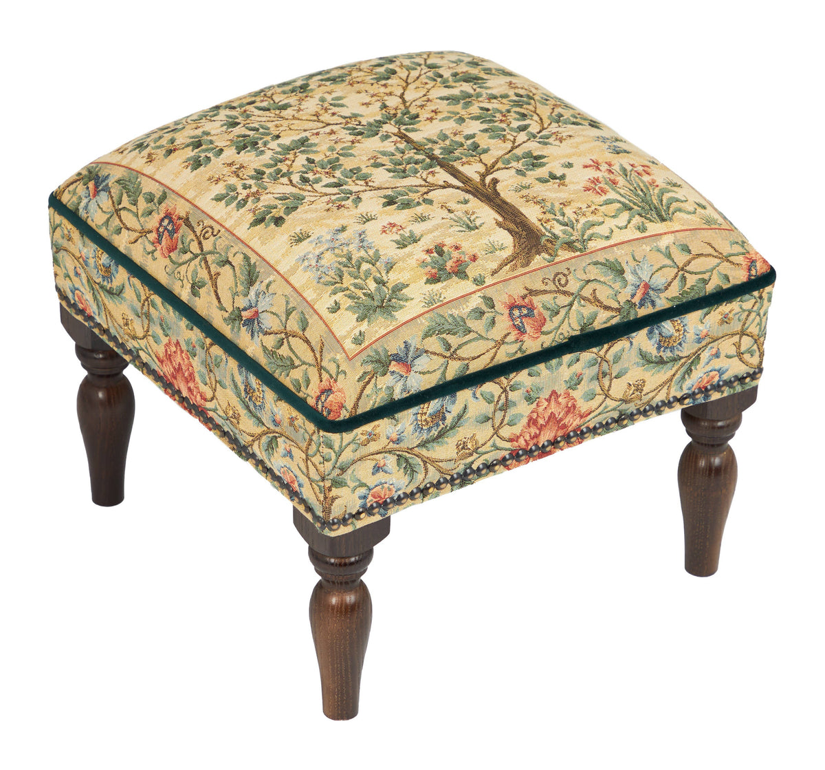 Tree of Life Light Upholstered Stool