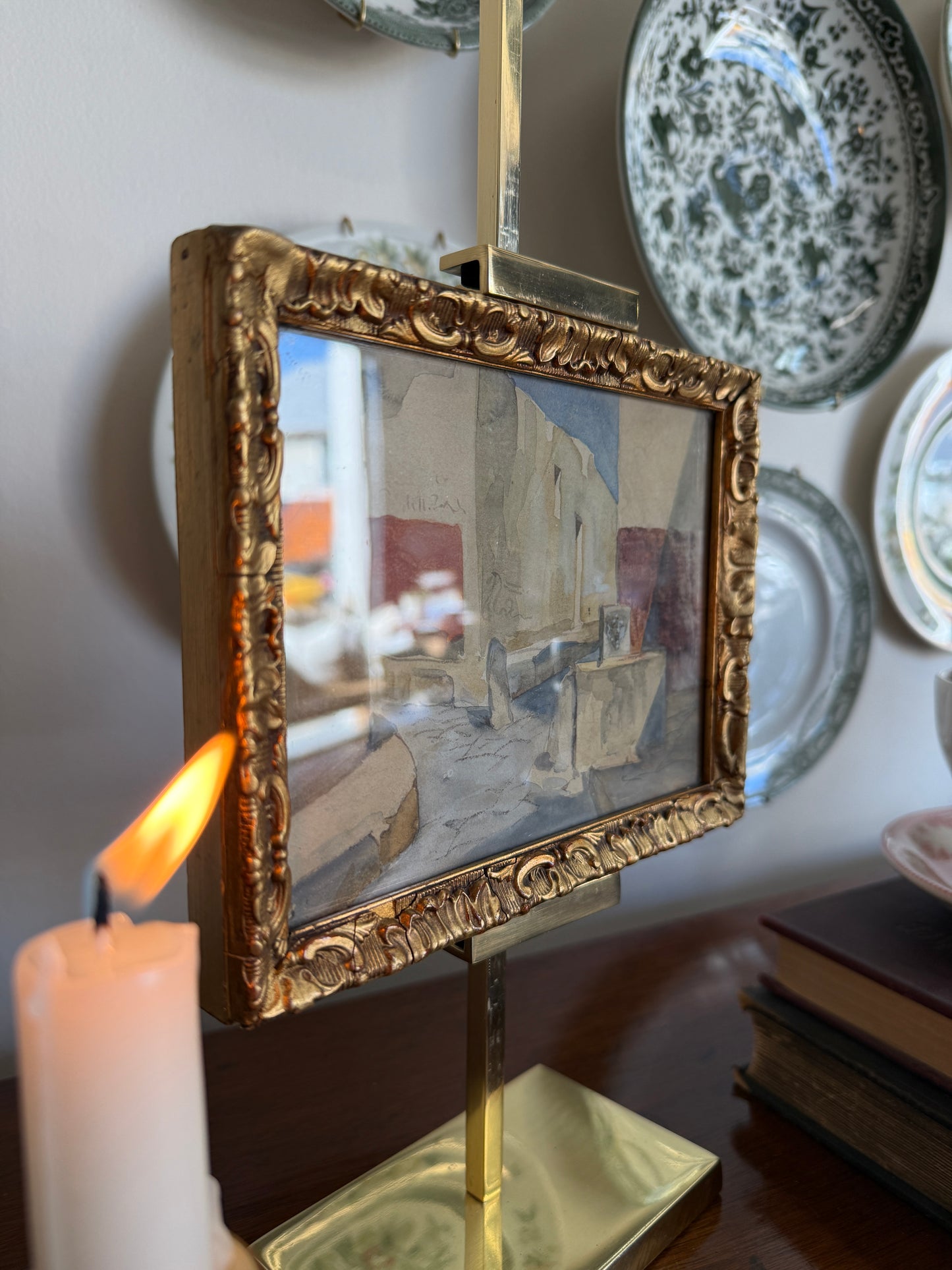 Mini Watercolor: City Fountain