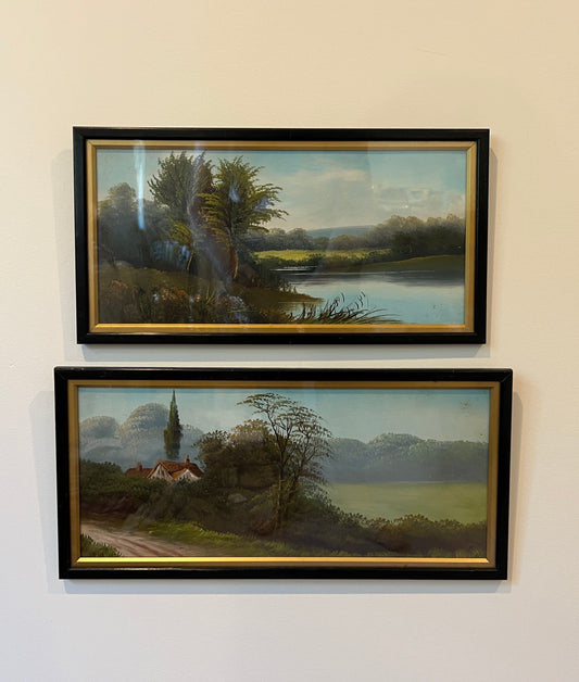 Set of 2 Antique Paintings