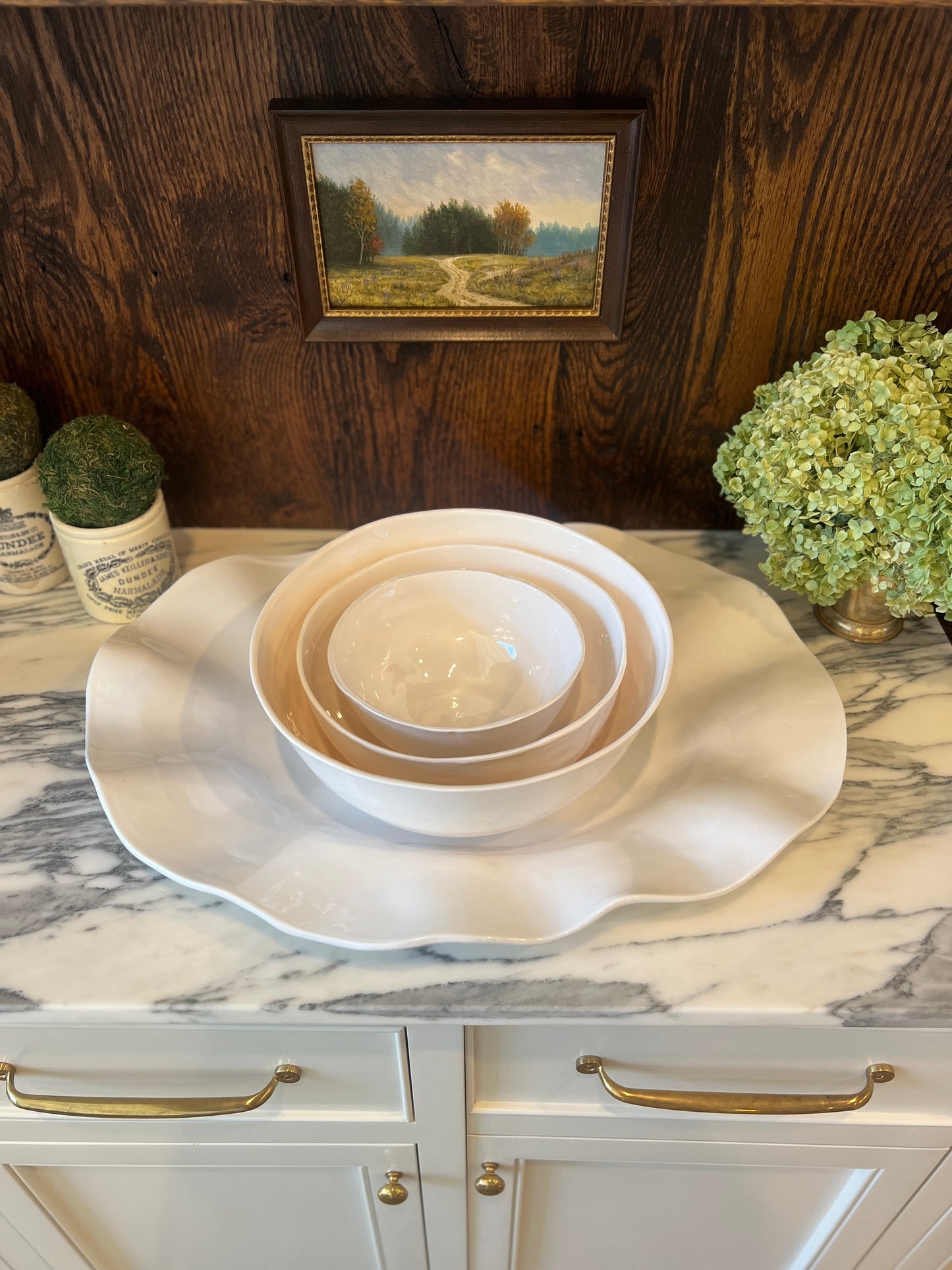 21" Large Ruffle Oval Platter